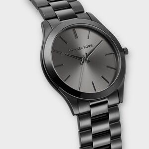 NWT Michael Kors Runway Watch - Black - Stainless Steel (44mm)